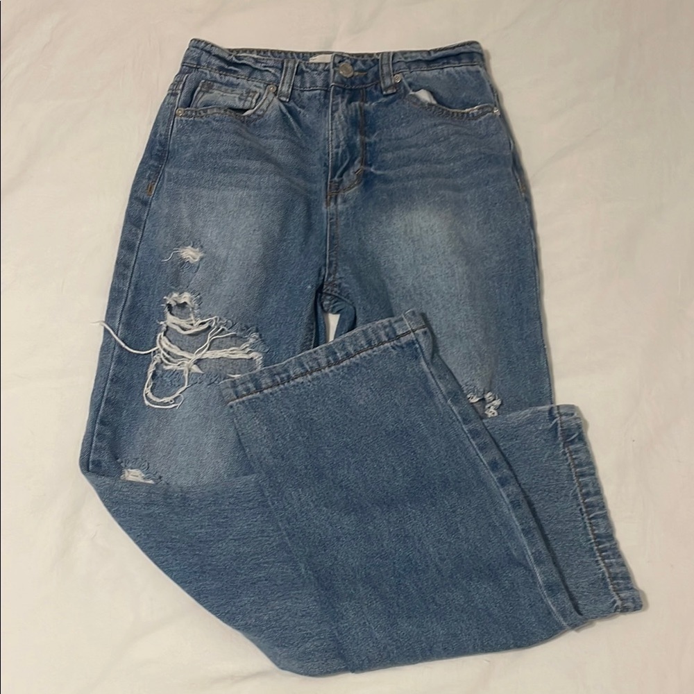 Habitual Light Blue High Waist Jeans - Girls